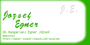 jozsef egner business card